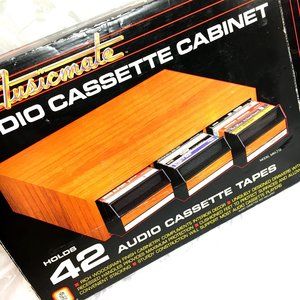 Musicmate Cassette Tape Storage Box Vtg NIB